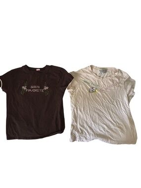 Y2K cropped baby tee’s